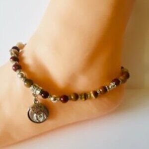 Slows down aging... Mookaite Healing Anklet... 112